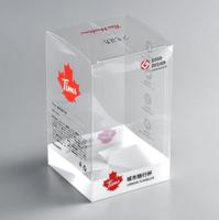Boîte en plastique PET imprimée sur mesure, boîtes pliantes transparentes, emballage en acétate, vinyle, PVC