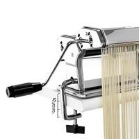 Machine à pâtes manuelle en acier inoxydable pour la maison, mini-rouleau à pâtes, machine à nouilles manuelle en acier inoxydable