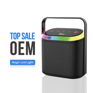 Enceintes Bluetooth portables ZQS P10 populaires, mini <span class=keywords><strong>radio</strong></span> professionnelle, en tissu imperméable et plastique, avec lumière LED RGB - Product Image 1