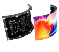 Pantalla LED Flexible a Todo Color para Publicidad en Interiores, Módulo Curvo P2.5 para Centros Comerciales y Tiendas Minoristas