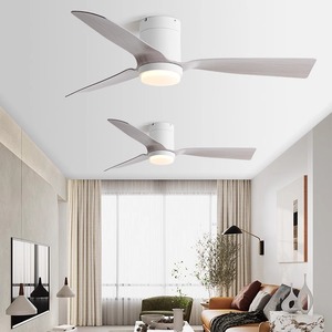 Nordic Inverter Ceiling Fan Light With Led 50000 Hours For Living Room Bedroom Low Ceiling - Product Image 2