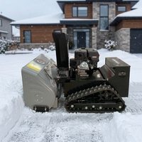 Souffleuse à neige sur chenilles, équipement de déneigement, largeur de balayage 1000 mm, nettoyage à grande échelle pour les zones résidentielles et commerciales