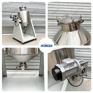 Mezcladora de doble cono de 100 kg con tapa de presión, construcción de acero inoxidable y acero al carbono de alta resistencia, motor AC 220V/380V, 100L - Product Image 5