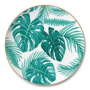 Vente en gros d'ustensiles de cuisine, vaisselle en porcelaine de Chine, feuilles de palmier, vaisselle de haute qualité, 4 pièces, design vert, porcelaine de Chine, céramique - Product Image 5