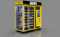 Distributeur automatique de boîtes mystères porte-bonheur tout-en-un avec écran tactile et paiement par code QR mobile