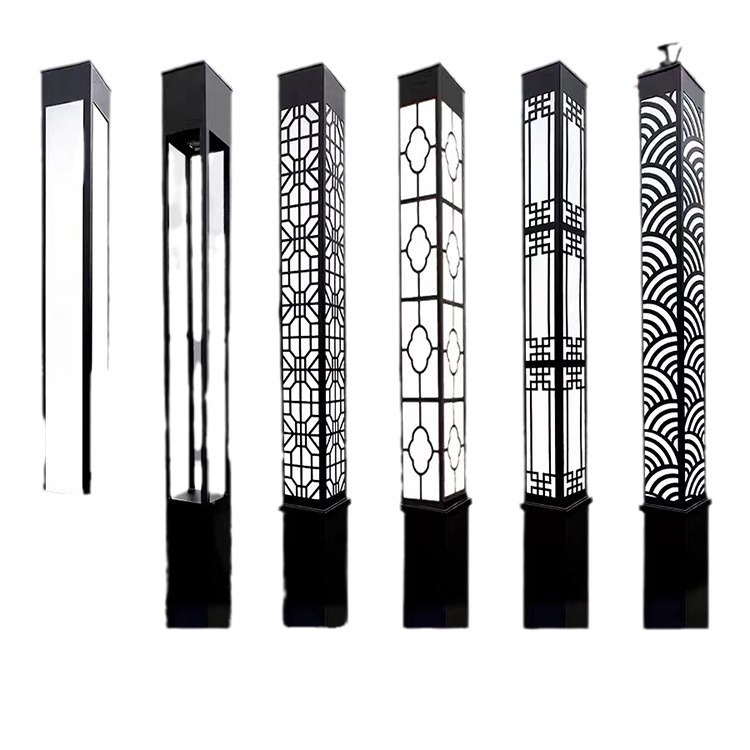 Customized LED Square Landscape Light IP66 Rated Aluminum Outdoor 3m/4m Garden Light for Community Park Column