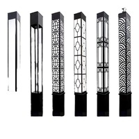 Lampadaire LED Carré Personnalisé IP66 en Aluminium pour Extérieur, 3m/4m, Idéal pour Parcs Communautaires et Colonnes de Jardin