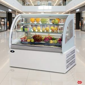 Factory Direct Safe Design Retail Display Cooler Display Refrigerator Fruit Showcase Cooler for <strong>School</strong> Cafeteria Display - Product Image 1