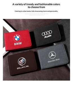 Cartera Delgada de PU con Logotipo Personalizado para Hombre, Tarjetero con Logotipo Impreso, <span class=keywords><strong>Clip</strong></span> para Tarjetas, Cierre de Cremallera - Product Image 3
