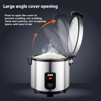 Marmite de cuisson électrique commerciale en acier inoxydable 304, 15L-32L, à isolation thermique ultra longue durée pour riz