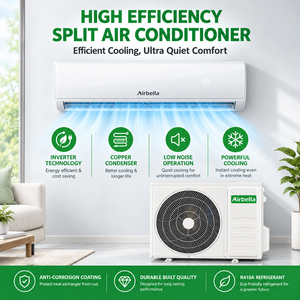 เครื่องปรับอากาศติดผนังแบบมินิสปลิต R410A 12000BTU 1.5HP 50Hz ระบบทำความเย็นและความร้อน สำหรับใช้ในบ้าน ประหยัดพลังงานระดับ A - Product Image 4
