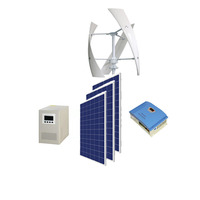 Système énergétique résidentiel, éolienne et panneaux solaires, système hybride hors réseau/sur réseau avec stockage d'énergie