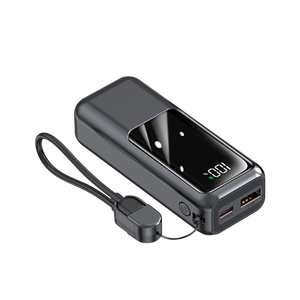 Factory Direct Black 10000mAh Power Bank 10000 22.5W <b>Type</b>-<b>C</b> Input PC Fireproof Material For Daily Commute - Product Image 6