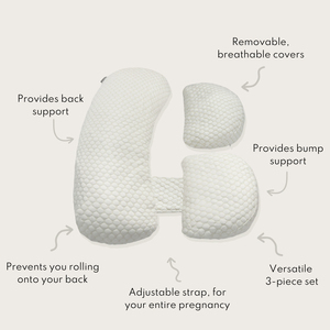 Oreiller de maternité et d'allaitement portable en forme de U, personnalisé, certifié Oeko-Tex, doux, pour le soutien du corps et du ventre pendant la grossesse - Product Image 5