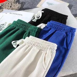 Mehrfarbige Hose Frühling Herbst original hochwertige Chenille hoch taillierte Schlankheit weites Bein gerade Hose Damen hose