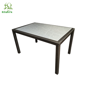 Ensemble de salle à manger de mobilier de <span class=keywords><strong>jardin</strong></span> d'extérieur en aluminium pe rotin économique 4-6 <span class=keywords><strong>personnes</strong></span> ensemble de chaises de table à manger d'extérieur en osier - Product Image 5