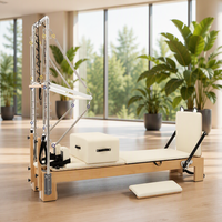 Matériel de fitness professionnel et durable en bois pour le yoga et le Pilates : Machine de Pilates, Reformer de stretching, Lit, Tour, Demi-trapeze, Appareil pour le corps