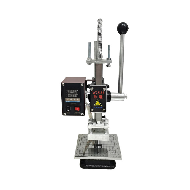 Digital Leather Hot Foil Stamping Machine Manual Leather Embossing Machine for Handmade Leather Goods Postage Stamp