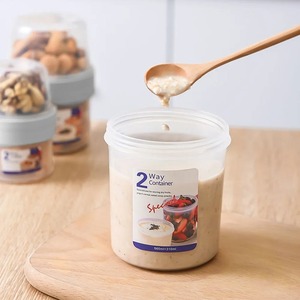 Portable Double Layer Food <b>Storage</b> <b>Jar</b> Fresh Keeping Box <b>For</b> Salad Yogurt Cereals <b>Kitchen</b> Accessory - Product Image 4
