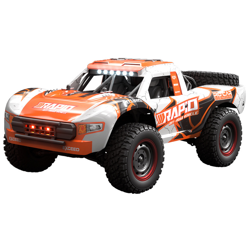 Jjrc มอเตอร์ไร้แปรงถ่านความเร็วสูง2.4ก. 70กม./ชม. Q130รีโมทคอนโทรลของเล่นกันน้ำกระเซ็นปีนเขารถดริฟท์4WD รถแข่ง RC