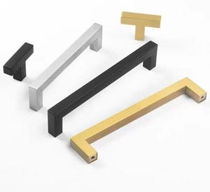 Фабрика простой дизайн из нержавеющей стали черный цвет SS шкаф кухонные ручки мебель тянуть ручку - Product Image 1