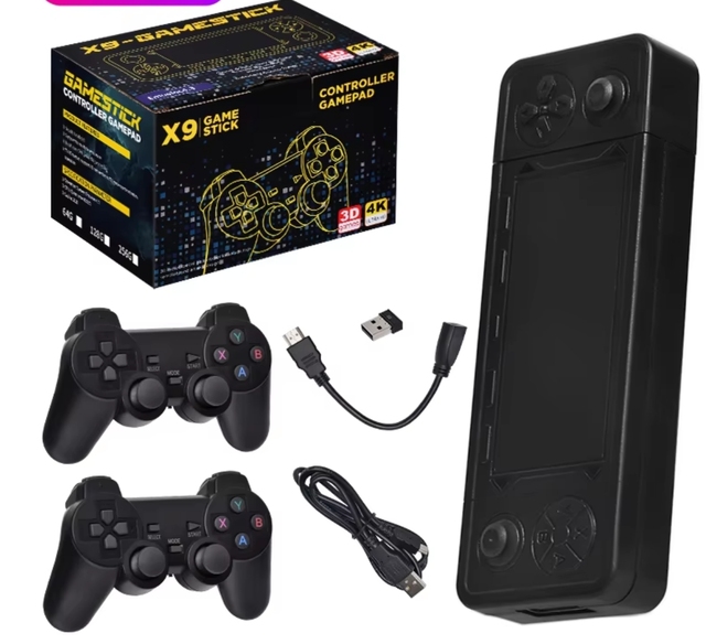 X9 Game Stick 4K Video Gaming Console 64GB 30000 Retro Games 4K HD S905x2 TV Classic Game Consola for PSP