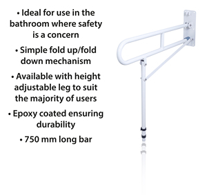 Barra de Apoyo Móvil de Seguridad para Baño, Antideslizante y Anticaídas, Montada en la Pared, para Personas Mayores, Suministro de Fábrica - Product Image 2