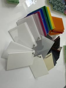 Pearl Finish Acrylic <b>Sheet</b> Water Wave <b>Pattern</b> Rigid Board with Folding Legs Custom Cutting for 4-Player Decorative Table Insert - Product Image 2