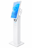 Kiosco Interactivo Todo en Uno con Soporte POS, Cámara, Escáner QR e Impresora Térmica de 80 mm para Restaurantes, Comercios y Cafeterías
