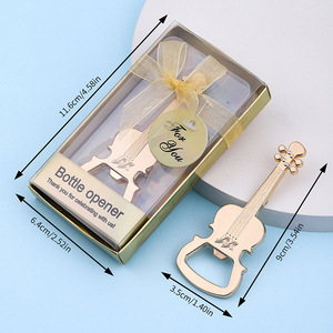 Abridor de Botellas con Forma de Guitarra, de Aleación de Zinc, Plano, para Regalo de Boda o Fiesta, Abridor de Cerveza de Estilo Simple - Product Image 4
