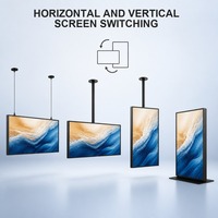 Écran LCD ultra-fin mural de 32 pouces à haute luminosité pour affichage numérique en vitrine de magasin de détail