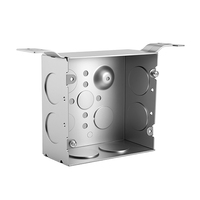 Boîtier de jonction à support étagé EB258-F en acier galvanisé, 4 pouces, 20,0 pouces cubes, conception à languettes de montage pour cavité profonde, Hangshuo