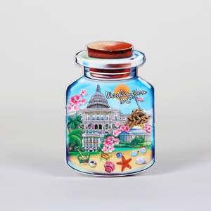 ของที่ระลึกการเดินทางสร้างสรรค์รูปทรงสี่เหลี่ยมผืนผ้าตกแต่งแบบ 3 มิติ ทันสมัย เป็นมิตรกับสิ่งแวดล้อม ขนาดกลาง สำหรับติดตู้เย็น ลายเมืองอเมริกัน - Product Image 6