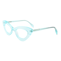 Gafas de Sol de Ojo de Gato con Marco Pequeño para Mujer, Diseño Delicado y Moderno de Estilo Europeo Americano, Monturas Modernas, Gafas Ópticas