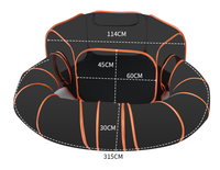 Maison pliable pour animaux de compagnie Suntech de haute qualité et tente pour chien, tunnel pour chat, rayé, certifié CE, maille en polyester, 1,5 kg pour le camping