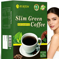 Café Herbal Vert Minceur pour Adultes Marque Blanche, Café Instantané Sans Sucre, Poudre de Café Noir pour la Mise en Forme et la Brûlure des Graisses