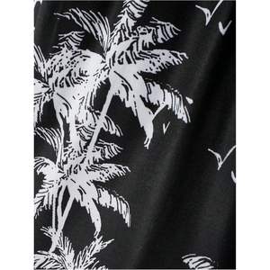 Ensemble 2 pièces pour homme, imprimé tropical, débardeur et short à cordon de serrage, coupe ample, tenue de plage estivale - Product Image 1