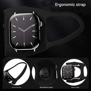 Bracelet intelligent Upro pour Apple Watch Ultra 2, bracelet en nylon noir réglable, bracelet de sport d'extérieur pour hommes - Product Image 3