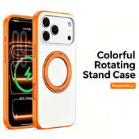 Nouvelle coque magnétique antichoc style bonbon avec béquille rotative à 360 degrés pour iPhone 17 18 Pro Max