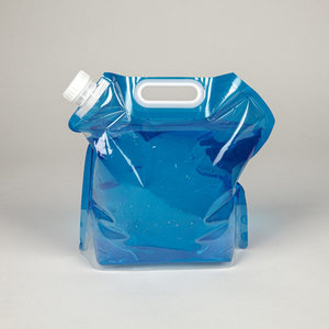 Оптовая продажа 2 л 3 галлона открытый портативный складной контейнер для воды пластиковый упаковочный мешок прозрачный походный мешок для воды - Product Image 4
