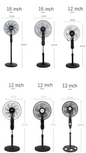 Quạt Hút Điều Khiển Từ Xa Cơ Học 18-Inch Quạt Hút Di Động 12 Inch Quạt Hút Nội Tuyến - Product Image 5