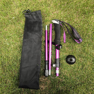 Bâtons de randonnée pliables en alliage d'aluminium TANNERDD, 5 sections, ultralégers, pour la randonnée, la course à pied, l'escalade, la marche - Product Image 1