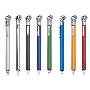 Custom <b>Car</b> Metal Tire Pressure Gauge Pen Type Aluminum Air Gauge Portable Durable 10-50 PSI Tyre Pressure Gauge With <b>Clip</b> - Product Image 3