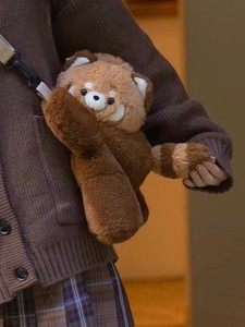 Bolso <span class=keywords><strong>de</strong></span> Peluche <span class=keywords><strong>de</strong></span> <span class=keywords><strong>Panda</strong></span> Rojo Acostado, Lindo Bolso <span class=keywords><strong>de</strong></span> Peluche, Mochila <span class=keywords><strong>de</strong></span> un Solo Hombro, Bolso Bandolera <span class=keywords><strong>de</strong></span> Muñeca para Mujer - Product Image 6