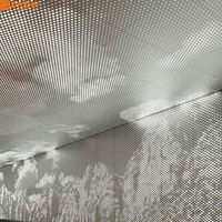 Panneau en métal perforé architectural, plaque décorative en aluminium et acier inoxydable sur mesure pour revêtement mural extérieur