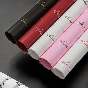 Custom Love <b>Pattern</b> Coated Art <b>Paper</b> Roll for Gift Wrapping and Craft in Black Red White Pink Colors 100GSM Eco-Friendly - Product Image 3