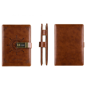 Combination Lcok PU Journal Expensive <strong>Lockable</strong> Leather Covered <strong>Diaries</strong> - Product Image 4