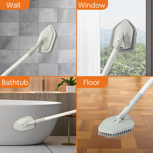 HOLAMOPA Professional <b>Floor</b> <b>Brush</b> Set 3 Material Heads Sponge Microfiber PP Detachable - Product Image 5