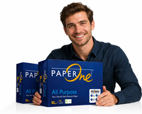 Papier multifonction Premium PaperOne pour la copie et l'impression au bureau, haute blancheur, surface lisse pour documents et rapports