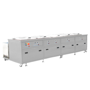 Büyük kapasiteli 400L beş tankı kurutma elektrikli endüstriyel ultrasonik temizleyici 80 kHz derin temiz durulama Bubbling sprey yeni yağ için - Product Image 3